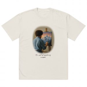 Art of Gliding - Oversized T-Shirt mit verwaschenem Look