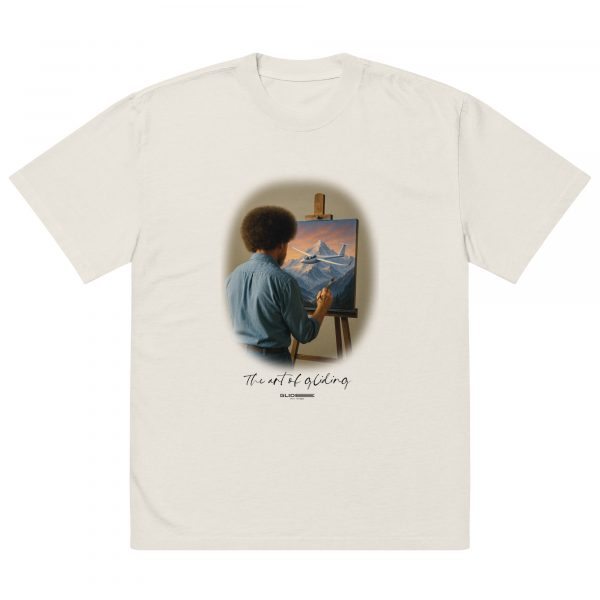 Art of Gliding - Oversized T-Shirt mit verwaschenem Look